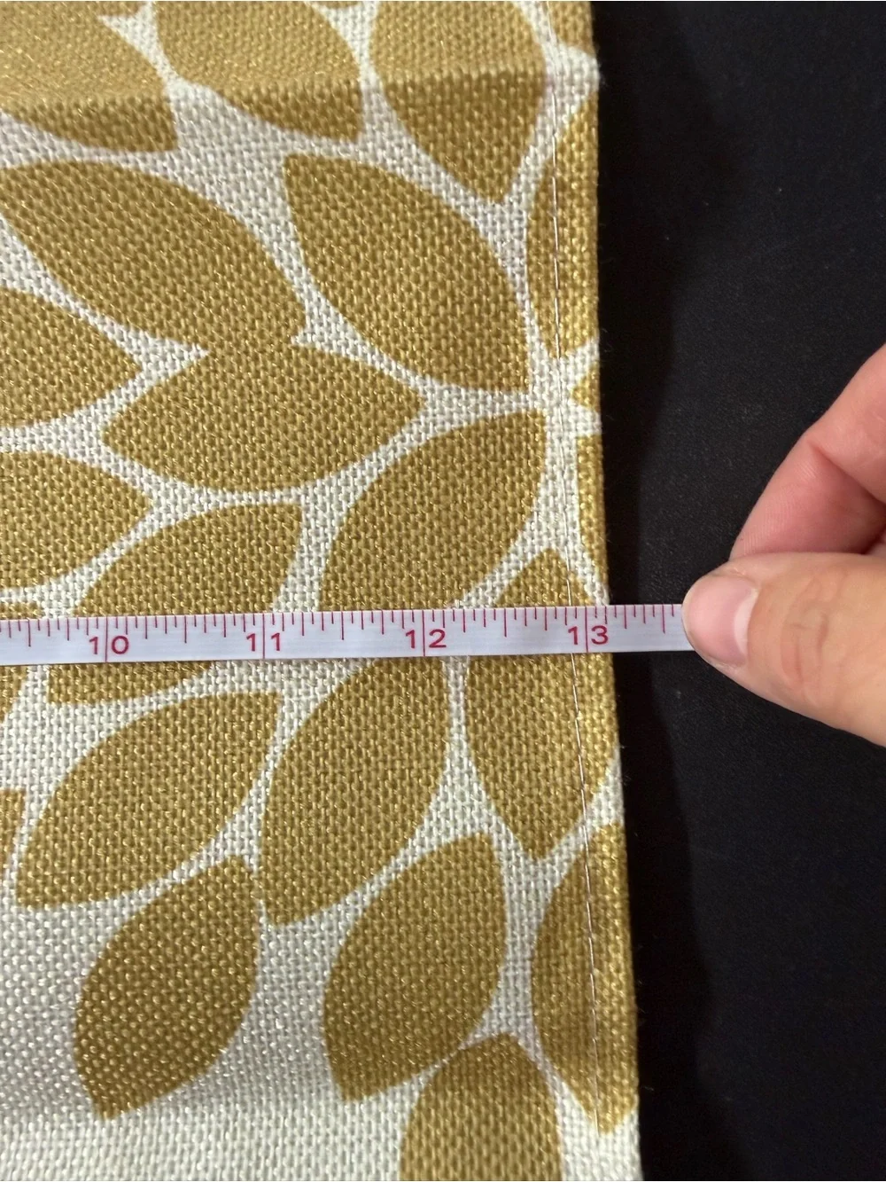 (Sale $5)Floral Print Table Runner in Blue and Gold